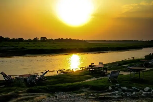 Sunset at Rapti River