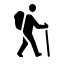 Trekking routes icon