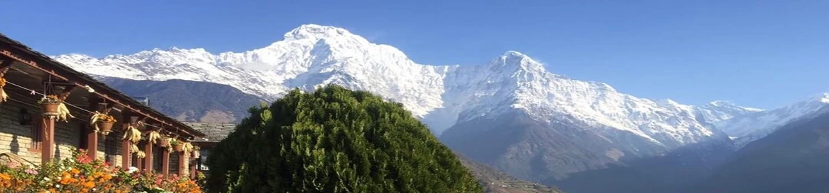 Nepal Himalayas with Annapurna range