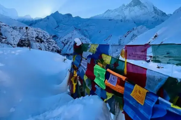 Shoulder season in Nepal with green landscapes